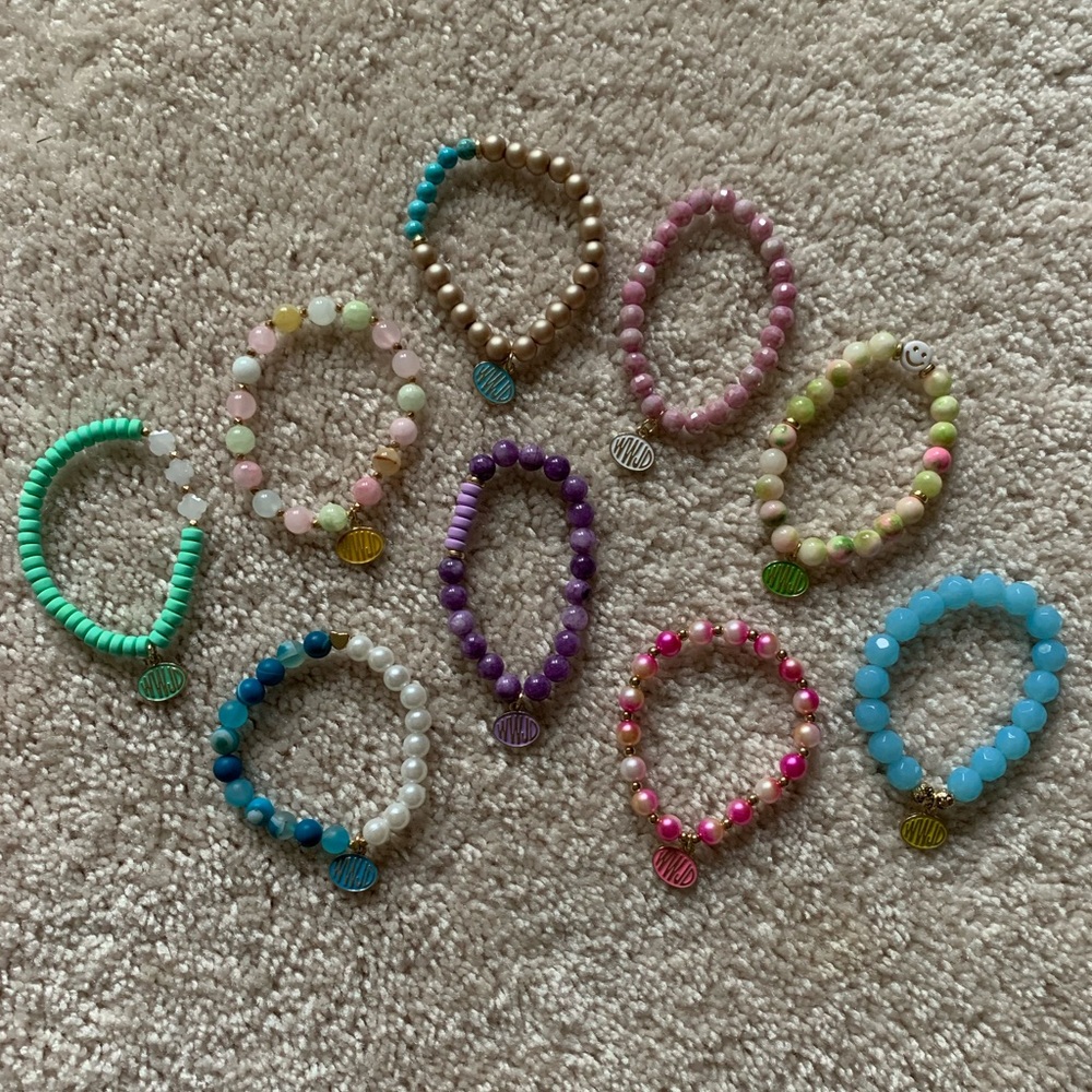 {Handmade} Colorful Beaded Bracelets with WWJD Charms